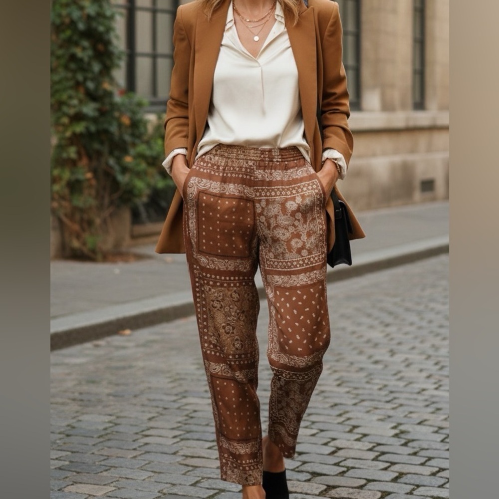 Joie Brown Patterned women’s pants